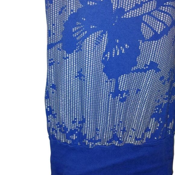 Piper & Blue Graphic Cap Sleeve Tee Blue - Picture 7 of 10